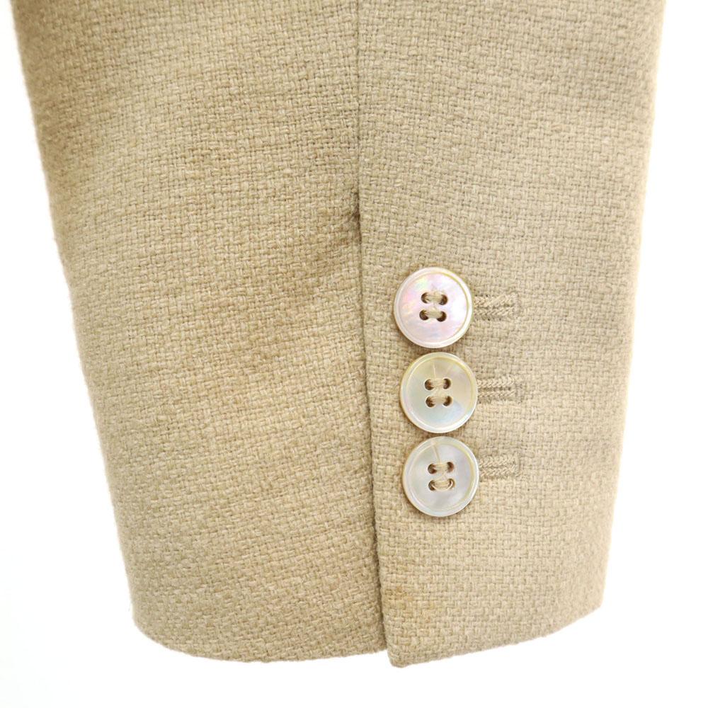 MAX MARA Made in Italy Silk Blend tailored jacket 44 beige blazer Women Used
