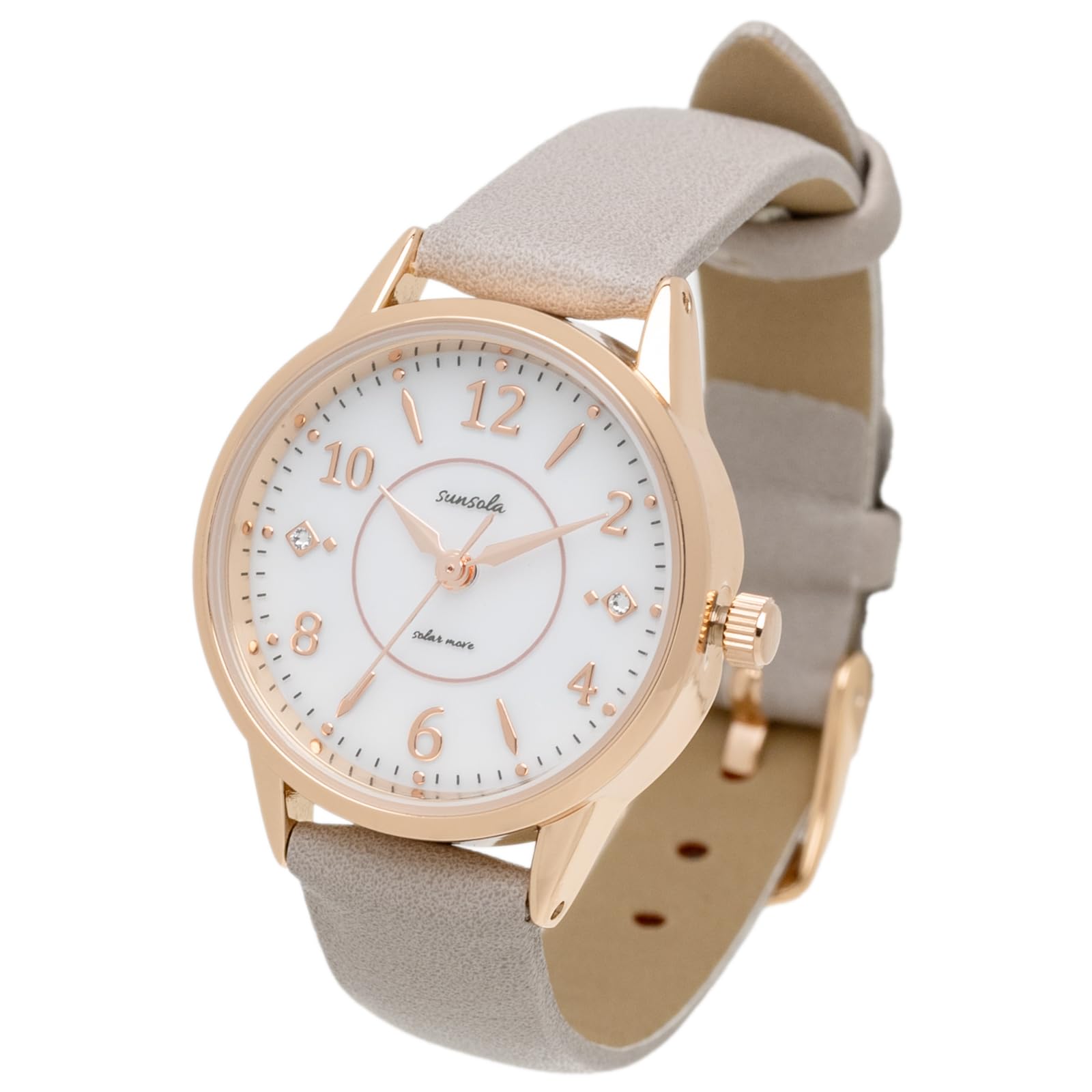 

Fieldwork Analog Watch with Leather Solar SO Taeyang or Brown Women s Strap, Rechargeable, Gray, ASS179-3, Beige, Pink, Gray, серый