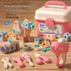 Educational Kids' DIY Play Toolbox with Interlocking Building Blocks
