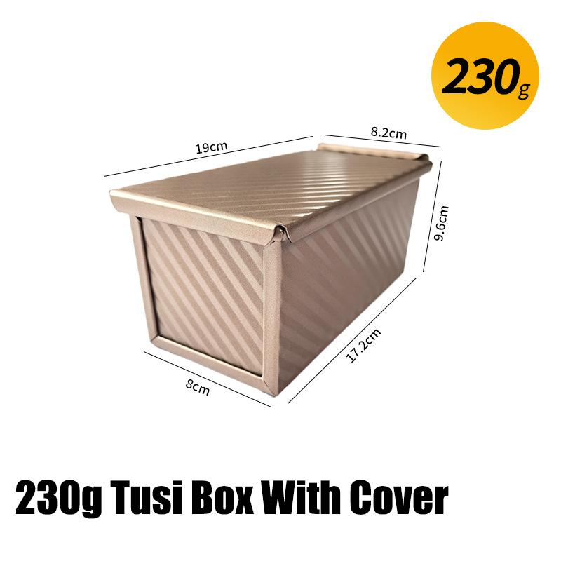 Rectangle Loaf Pan Round Shape Bread Baking Mould Cake Bread Toast Non-Stick Toast Box with Lid Household Kitchen Baking Tools