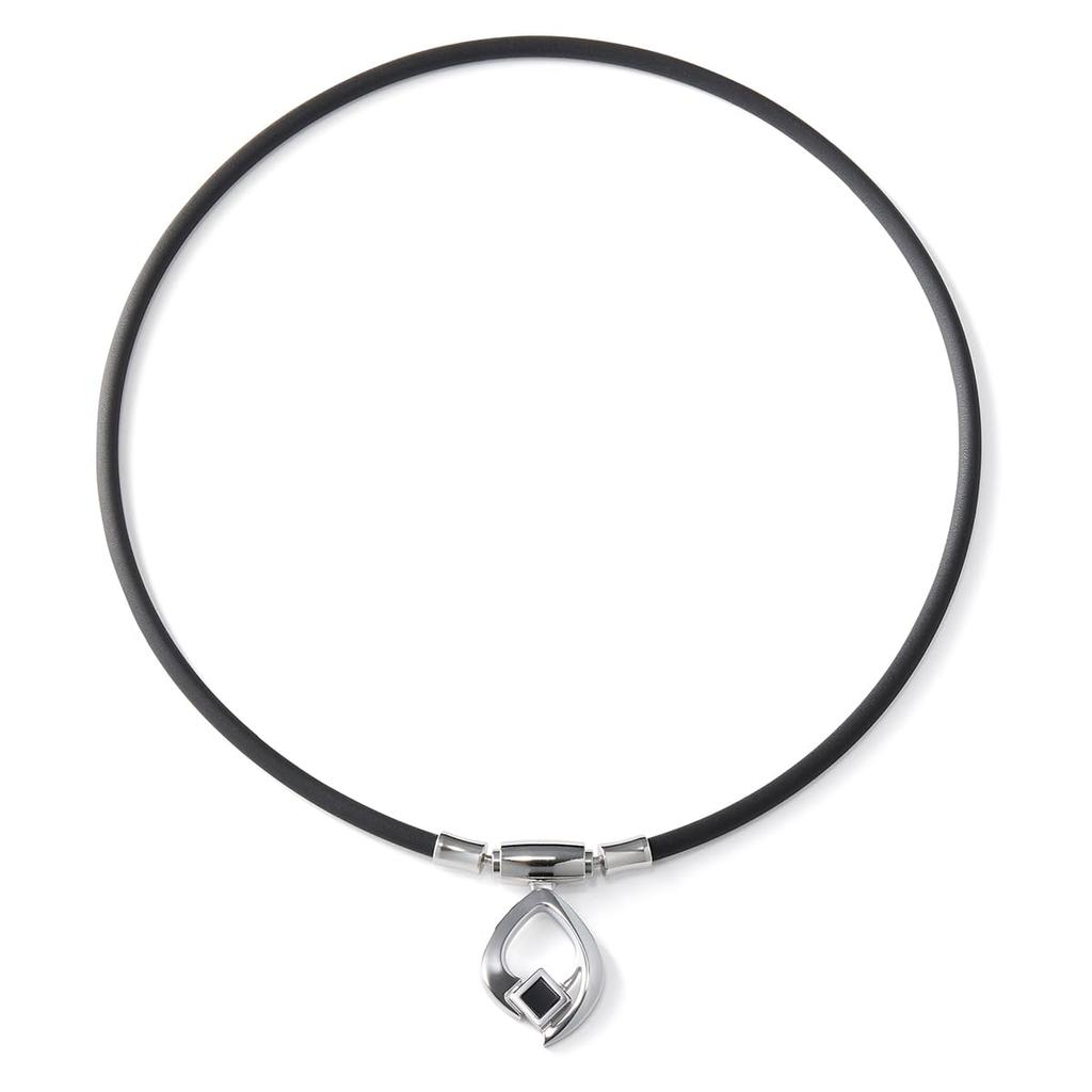 Colantotte TAO ARC Silver X Large Necklace, Black,