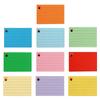 Portable A8 Binder Memo Book Loose-Leaf Horizontal Line Flash Cards With Cover Revision Cards