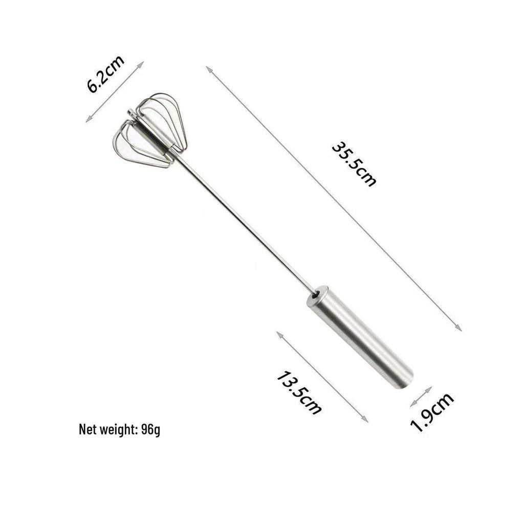 Best-Selling Stainless Steel Semi-Automatic Egg Beater - Effortless Whipping, Essential for Baking.