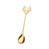 Reindeer-Themed 304 Stainless Steel Coffee and Dessert Mixing Spoon Gift Set In Cute Christmas Box