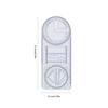 Activity Angle Drawing Ruler Multifunctional 360 ° Movable Geometry Ruler Plastic Measurement Drawing Template High School