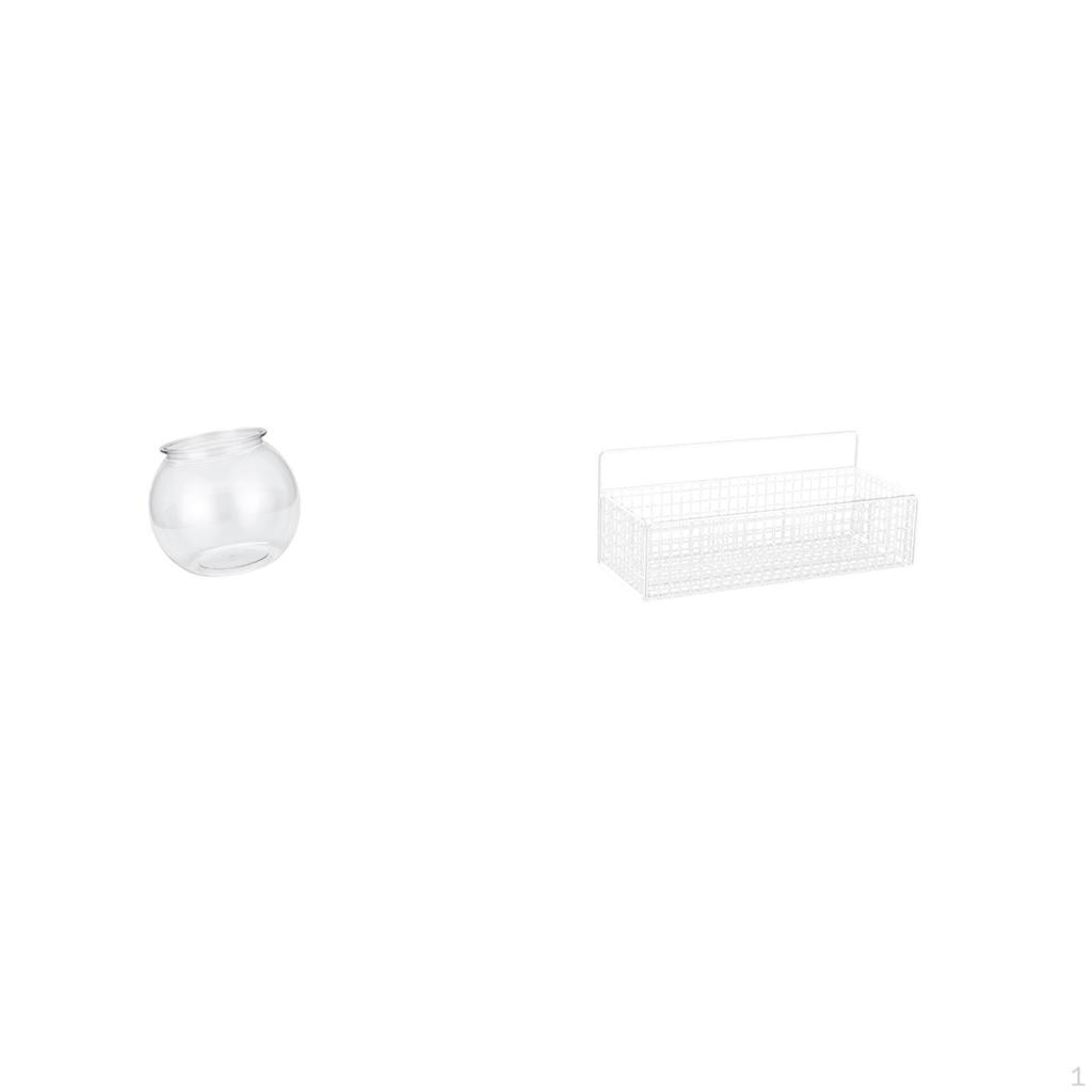 Crystal Clear Petite Aquarium Bowl for Miniature Fish And Aquatic Plants Tabletop Vase Office Or