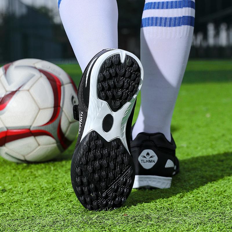 Zapatos de entrenamiento para niños y adolescentes, zapatillas de fútbol con clavos cortos, antideslizantes, resistentes al desgaste, absorbentes de golpes, de gran tamaño
