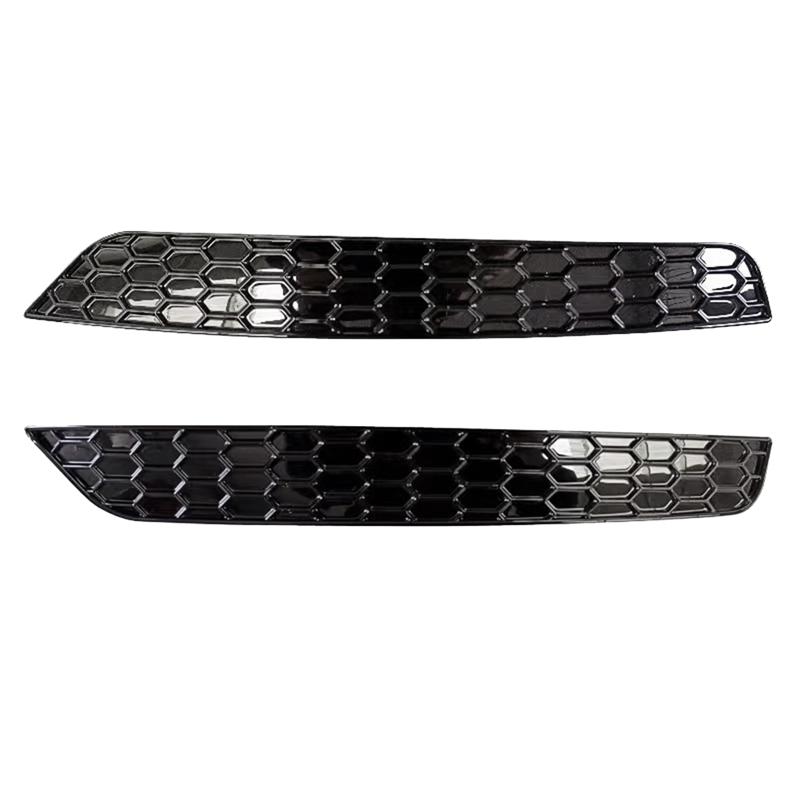 

NEW-1Pair Honeycomb Tail Rear Fog Light Cover Trim Styling For Golf 6 GTI Rear Bar Bumper Reflector Strips Sticker Glossy чёрный