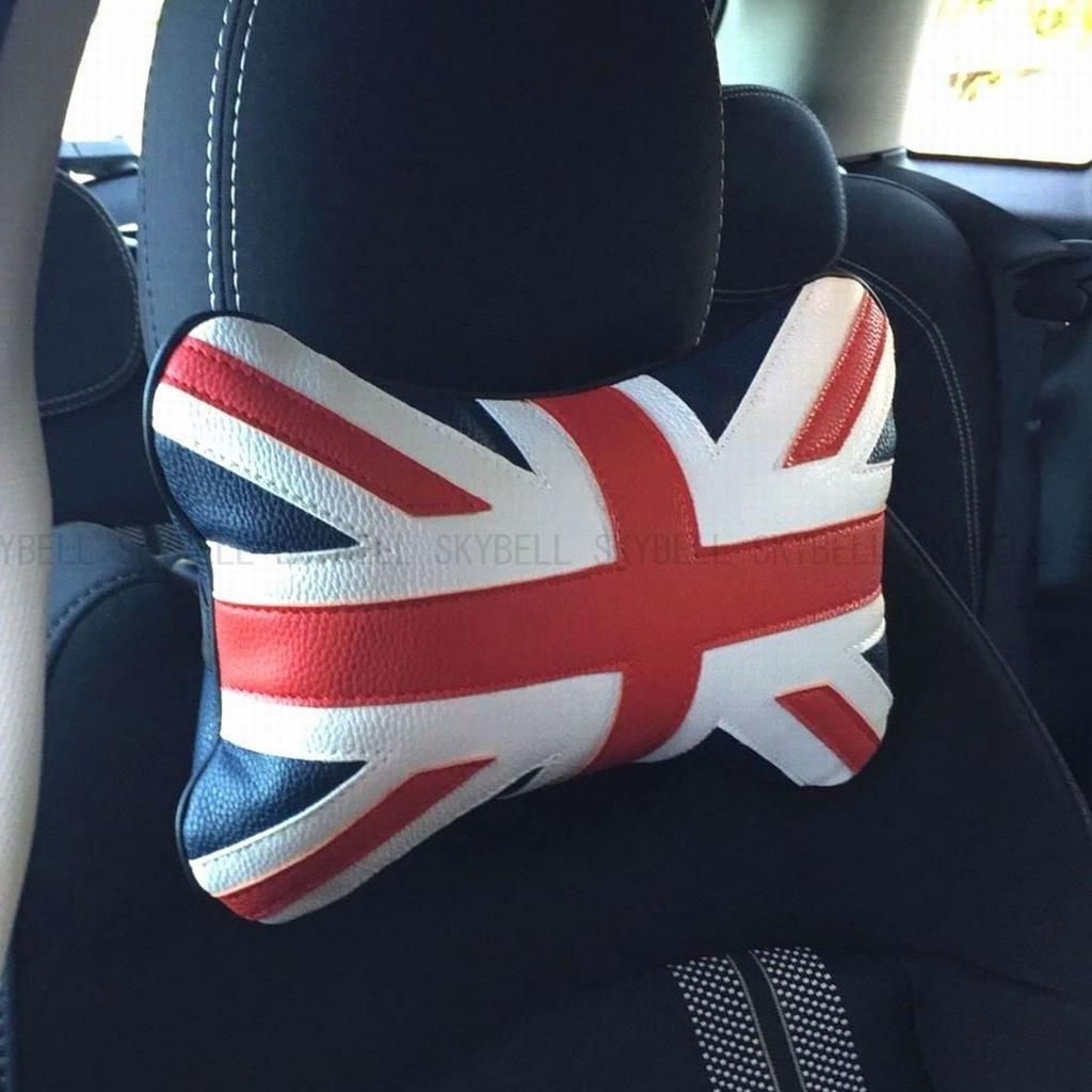 SKYBELL Sada krčních polštářů pro BMW Mini BMW Kožený krční polštář Příslušenství Polštáře Jack, 2, Coopers, MINIs, Polštáře, (Unie [Námořnictvo])