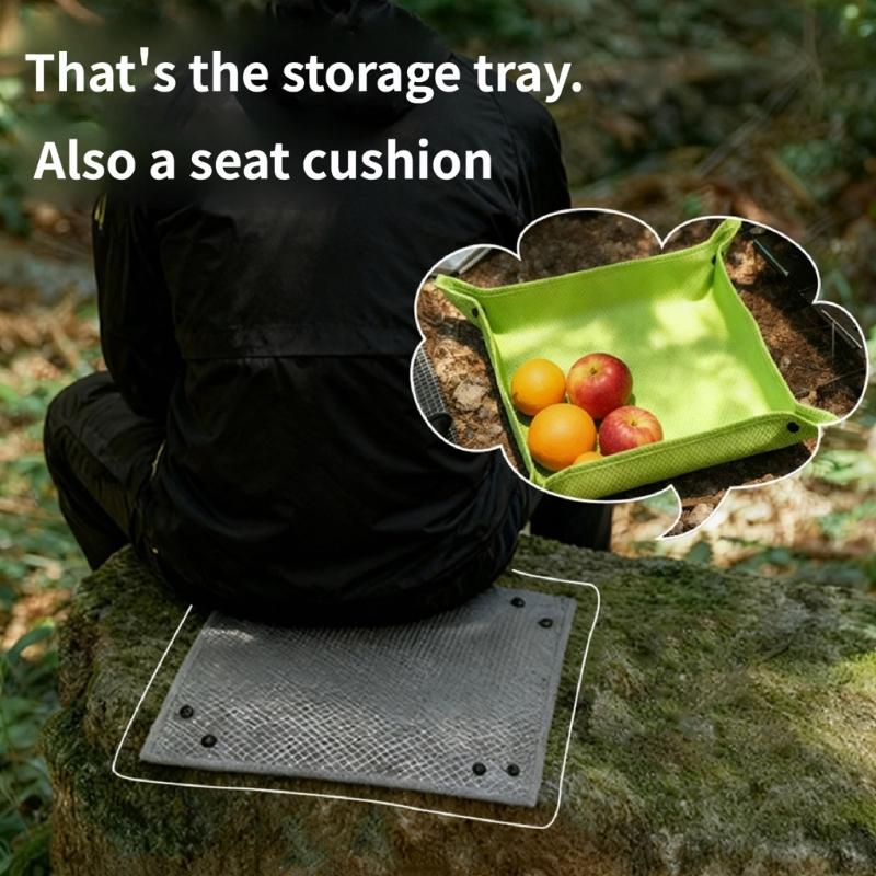 Double Purpose Felt Seat Cushion and Storage Basket with Waterproof Materials for Enhanced Comfort and Organization