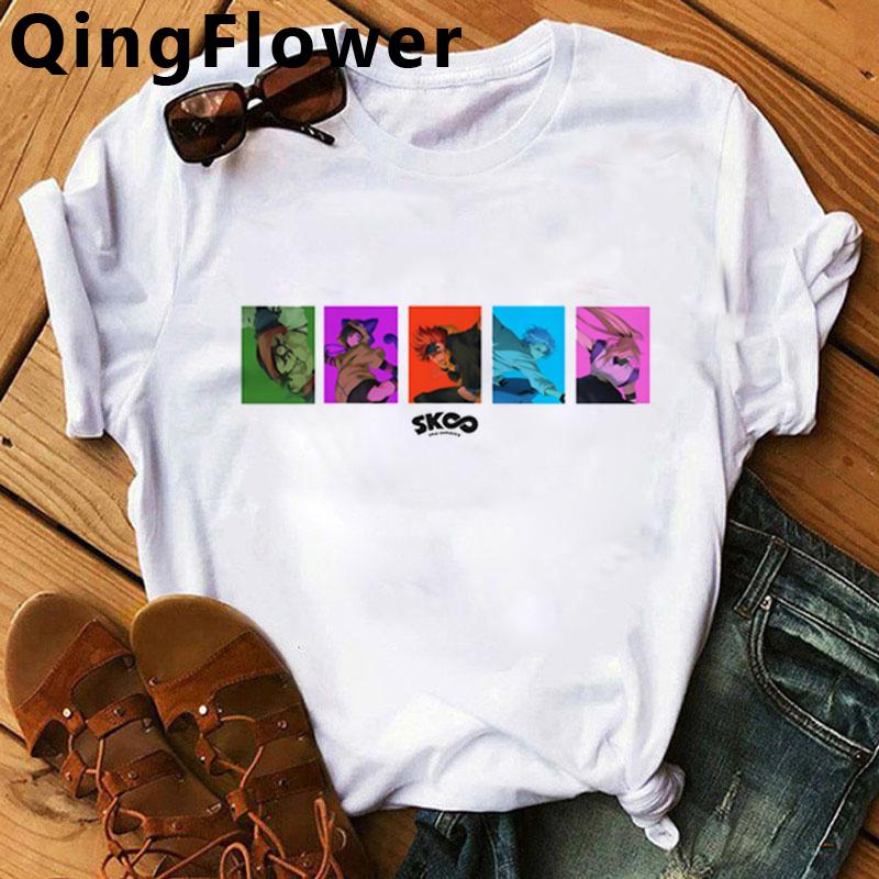 Sk8 The Infinity Skateboard Boys Skate Infinity T-Shirt Female Kawaii Print Couple Graphic Tees Women T Shirt Harajuku Kawaii