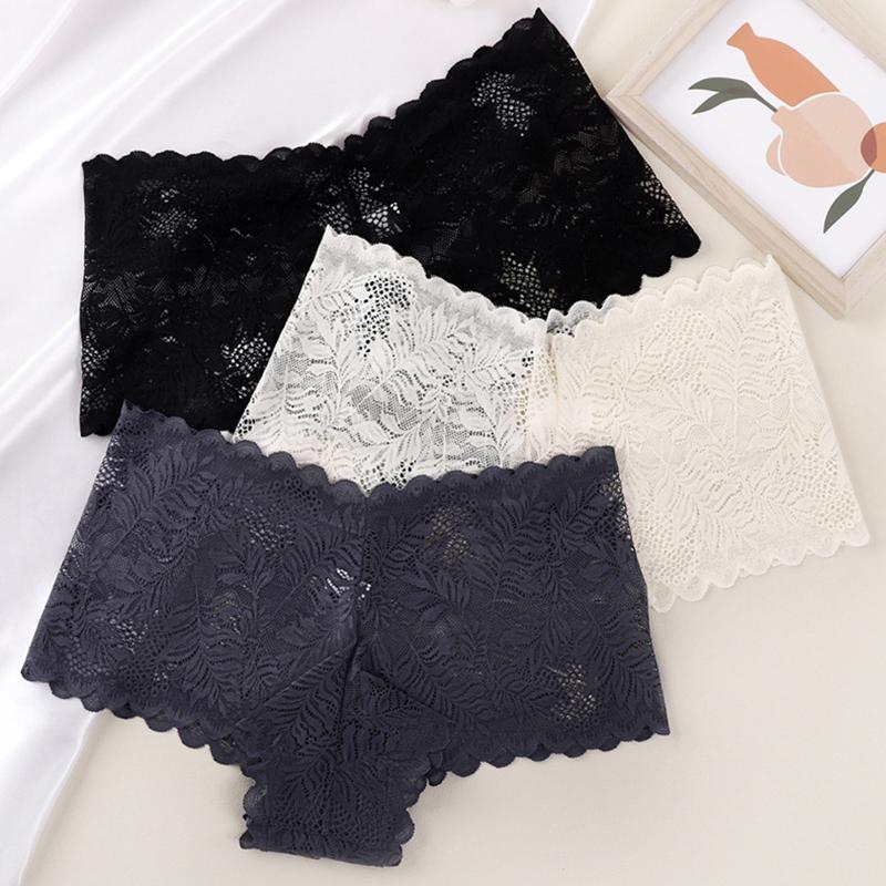 Sexy spodní prádlo pro ženy Šortky s pasem do V Dámské spodní prádlo Lehké měkké krajky Kalhotky s vysokým pasem Spodní prádlo Kalhotky