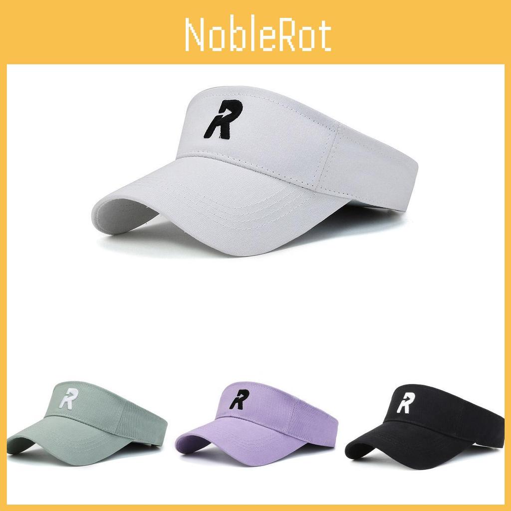 Cotton Letter R Hat Visor Cap Sun Protection Breathable Baseball Caps Gifts