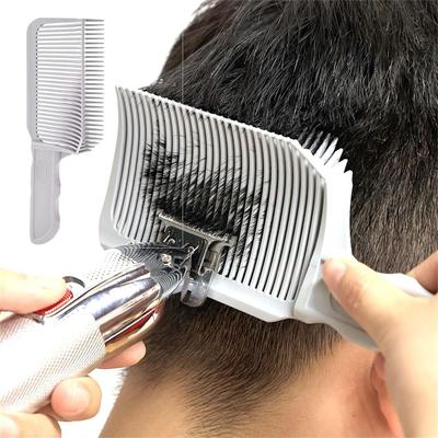 1pc Haircut Barber Fade Combs, Curved Comb, Professionally Curved Positioning Hair Cutting Comb, Barber Gradienter Hair Cutting Comb