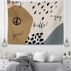 Pink Simple Illustration Decorative Tapestry Home Wall Decoration Office Living Room Tapestry
