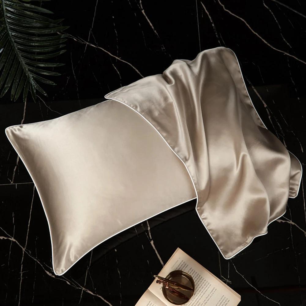22 Momme 6A Grade Luxury High Quality Pillowcase Pure Real Natural Mulberry Silk Pillow Case with Envelope Closure Design