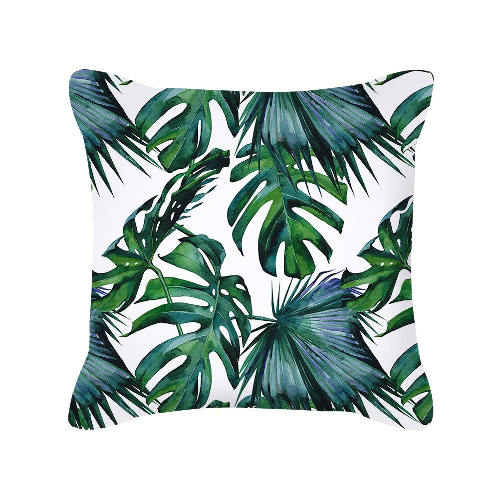 New Nordic Home Green Plant Tropical Fruit Pillowcase Without Pillow Core Cushion Cover Waist Pillowcase