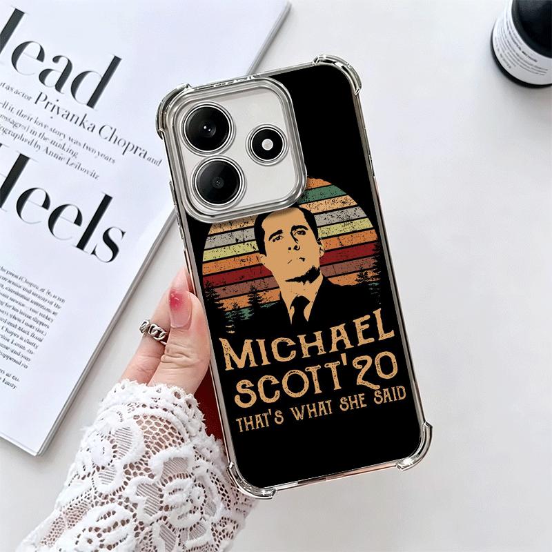 

The Office Tv Show Soft Phone Case For Xiaomi Redmi Note 14 15 Pro Plus 13 12 11S 11T 5G 10 9S 9 Plating Anti-Fall Fundas Redmi Note 10 Pro 4G