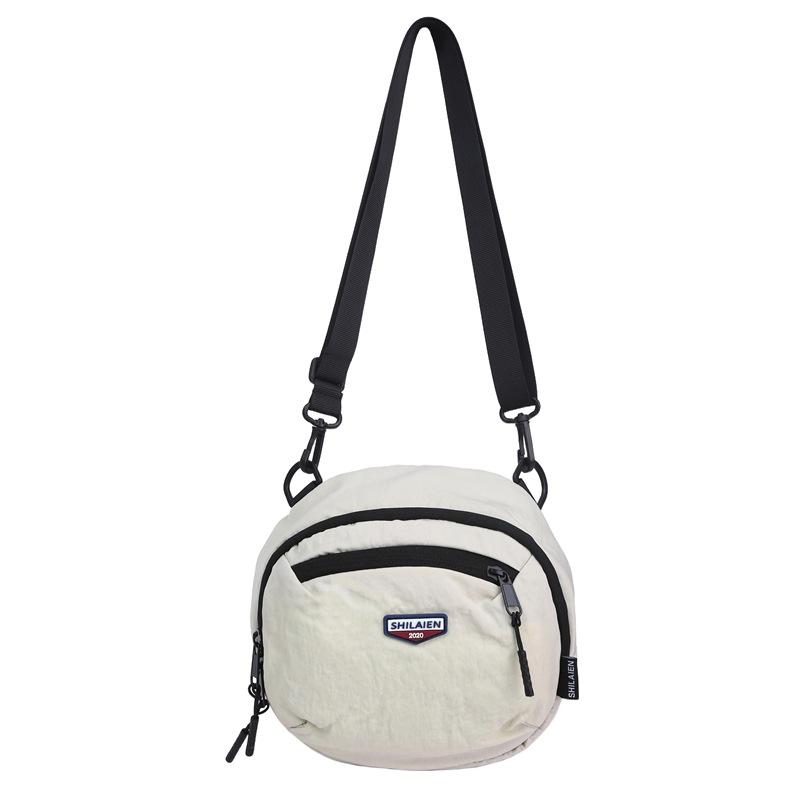 Korean Version of Simple Trendy and Cool Commuter Travel Men's Andsmall Square Bag Literary and Versatile Labeling Single Shoulder Messenger Bag Women