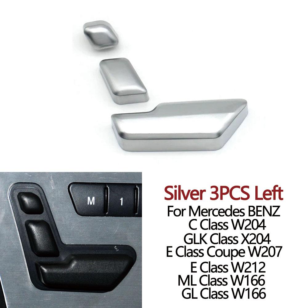 Car Left Right Seat Adjust Switch Control Button Cover Replacement For BENZ C GLK E ML GL Class W204 C204 X204 W212 W207 W166