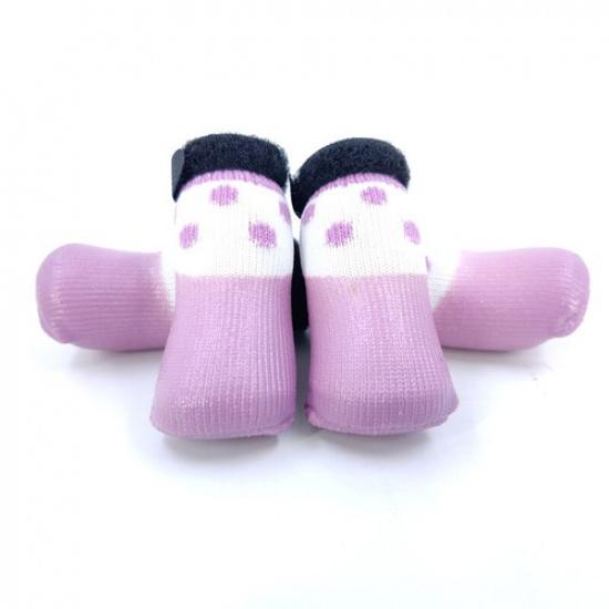 4Pcs/Set Non-Slip Knitted Dog Socks Pet Puppy Shoes Soft Cotton for Chihuahua  m