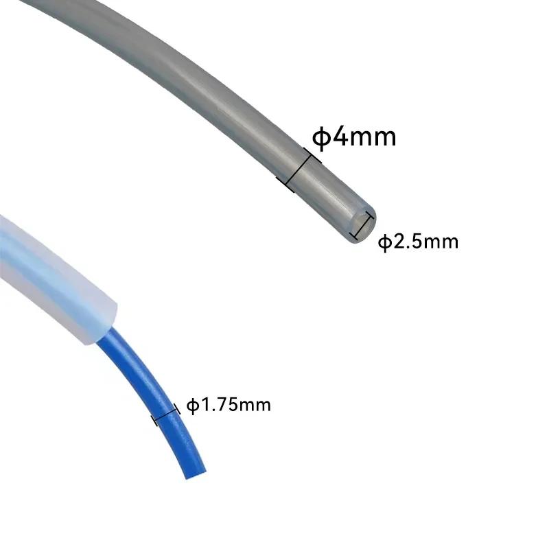 For Bambu Lab Ptfe Tube 2 5mm 4mm P1S P1P AMS A1 Mini 3D Printer Teflonto Pipe X1C Bambulab Ptfe Connector White Grey AMS LITE