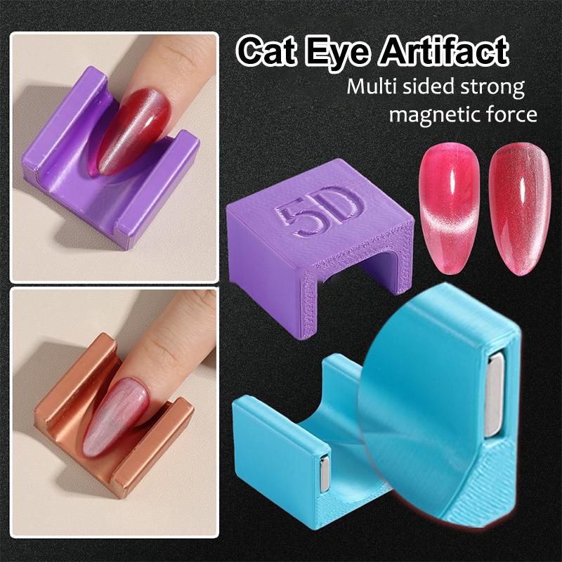 Magnete Occhio di Gatto Bordo Largo Effetto Luce 5D Occhio di Gatto Automatico Aspirazione Strumento Professionale Fai da Te Salone Uso Domestico Strumento per Unghie French Occhio di Gatto