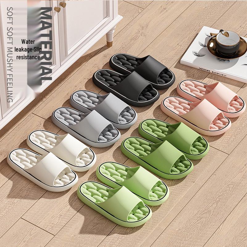 EVA Plus Size Non-Slip Shower Slippers for Men & Women - Hollow, Odor-Free, Indoor/Outdoor Use