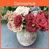 Head 9 Roses Bouquet For Wedding Decor Home Photography Styling Props Gifts