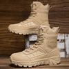 Men's Climbing Shoes Tactical Boots Waterproof Military High Quality Motorcycle Hunting Hiking Shoes Breathable Boots