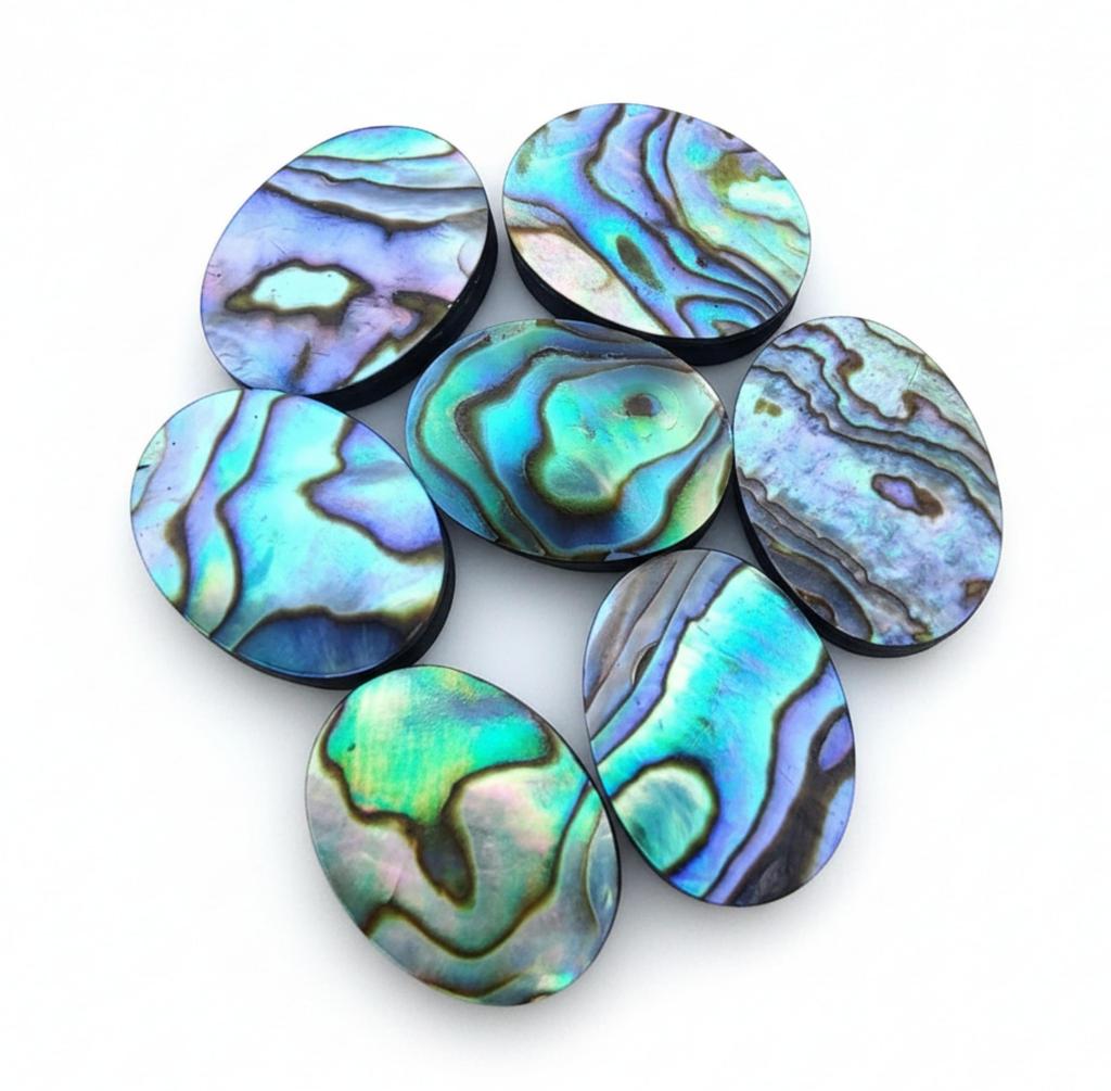 Natural Abalone Shell Oval Cabochon Gemstones for Custom Jewelry Making