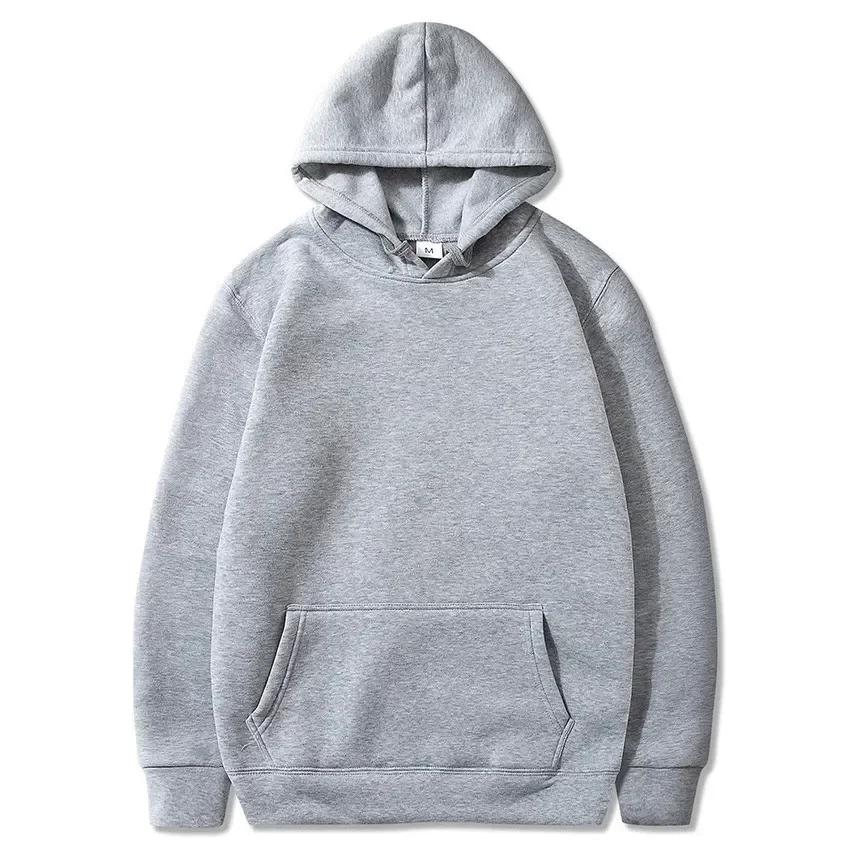 2024 Men's and Women's New Hooded Sweatshirt Men's Solid Color Sweatshirt Women's and Men's Long Sleeved Inserted Pocket Pullove