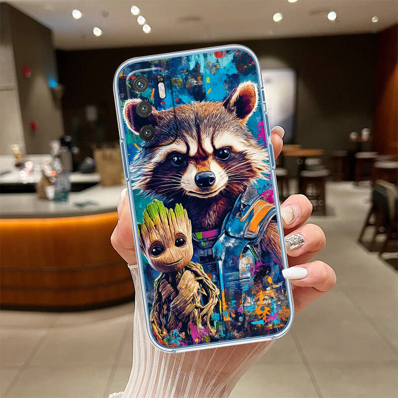 Rocket Raccoon Phone Case for Motorola Edge 20 30 S30 40 50 Fusion Lite Plus Pro Ultra Neo One Action Zoom Hyper Power Macro Vision