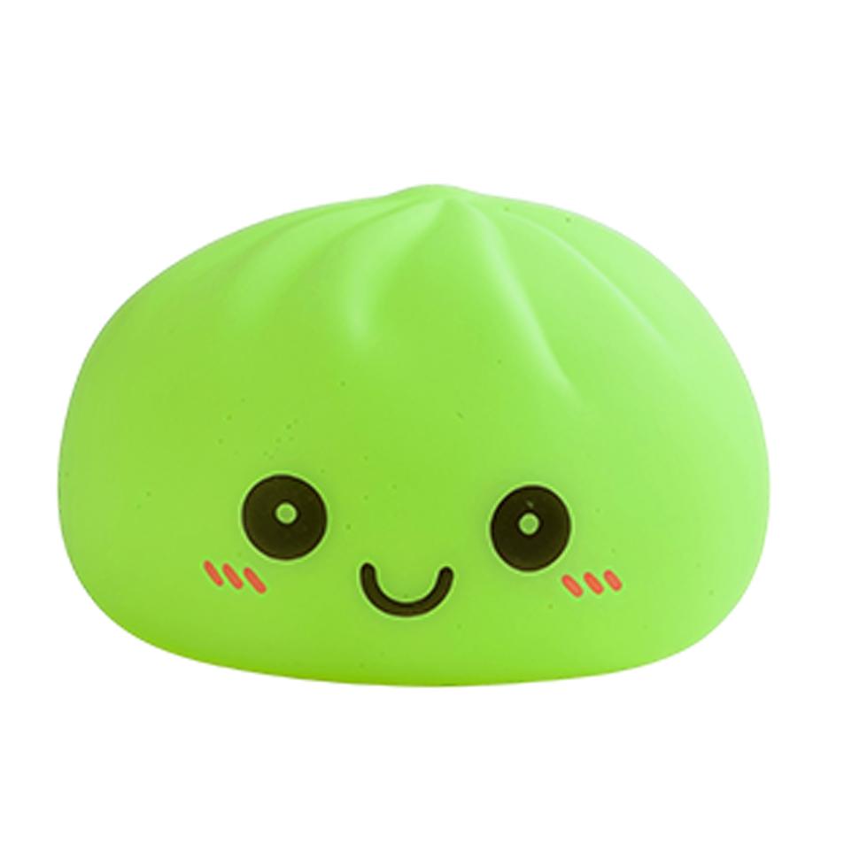 2027 Simulation Dumpling Squishy Night Light Soft Lightup Bubble Spitting Bun Birthday Gift Colorful Dumping Toy Squishy Gifts