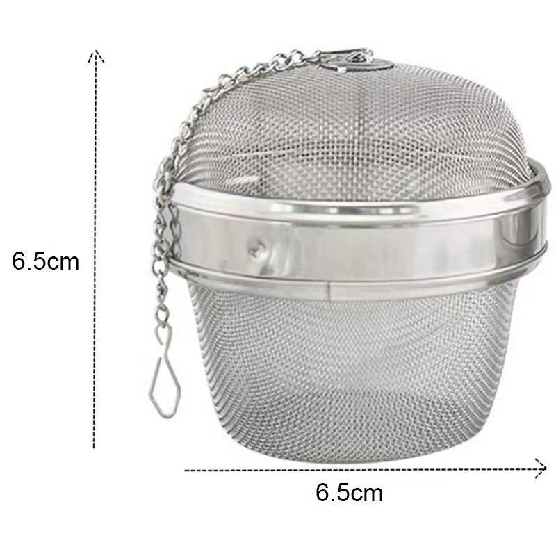 Чайное ситечко из нержавеющей стали 304 - Форма ведерка с вращающейся крышкой
