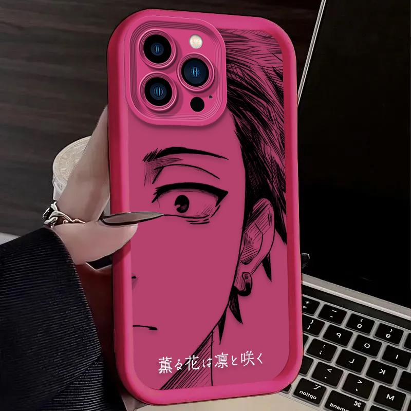 

Anime Cute Kaoruko And Rintarou Silicone Case For iPhone 17 Air 16 16E 15 14 13 12 11 Pro Max X XS X S Max XR SE 2020 SE4 7 8 For iPhone 17 ProMax