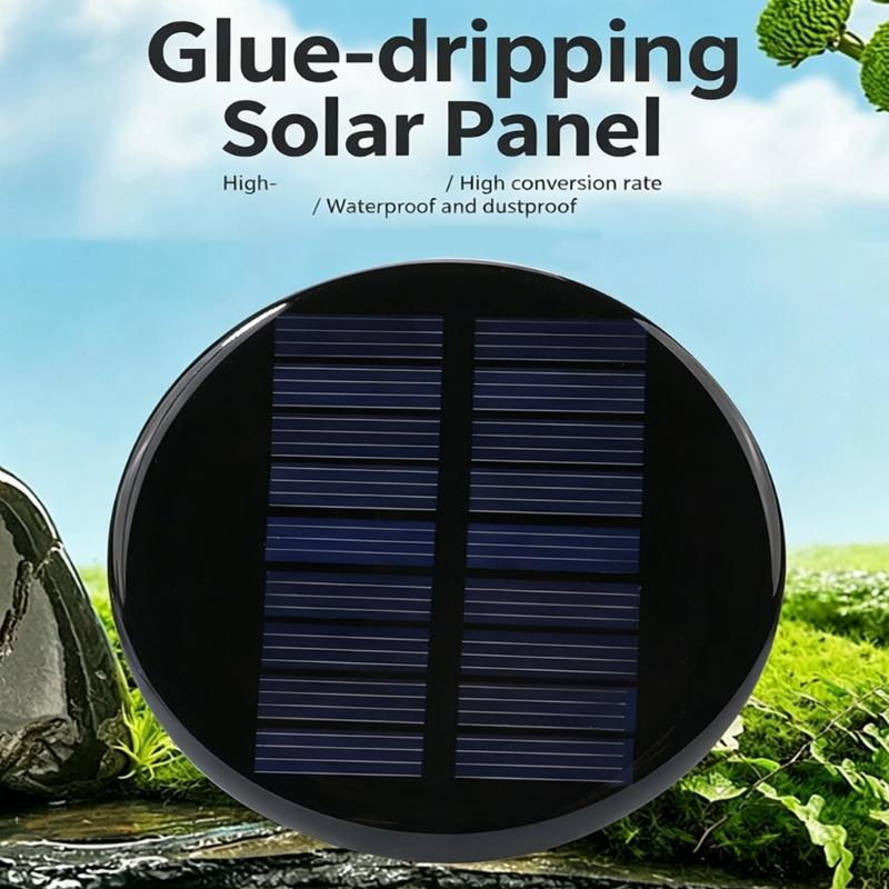 Compactly 72Mm Circular Solar Chargers 4.5V High Conversion Rate Durability for DIY Power Projects Round Solar Panel