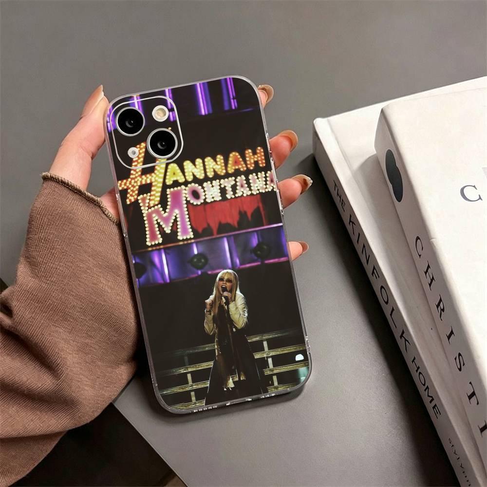 H-Hannah Montana Phone Case For iPhone17,16,15,14,13,12,11 Plus,Pro Max Soft Transparent Cover