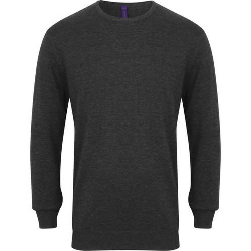 Henbury Mens Lightweight Crew Neck Jumper