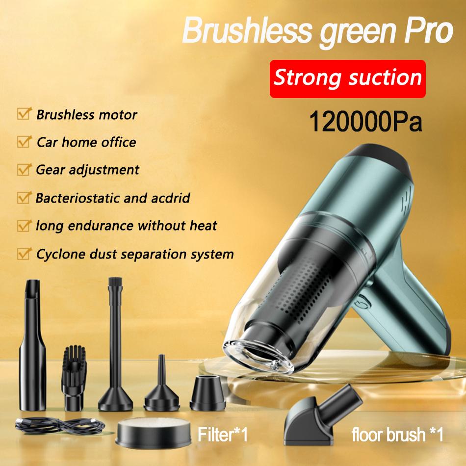 185000Pa 3-in-1 Cordless Vacuum Cleaner Strong Suction Handheld Portable Floor Brush Car Appliance