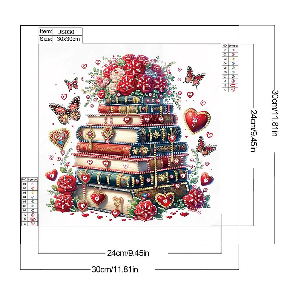 Kreatives Oster-Dekorations-Set 5D DIY Teilweise Speziell Geformter Bohrer Diamantmalerei-Set Heimdeko für Schlafzimmer Wohnzimmer 30x30cm
