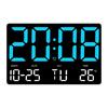 Multifunctional Large Screen Clock: Wall & Tabletop Use, Simple Style for Living Room with Alarm 0717
