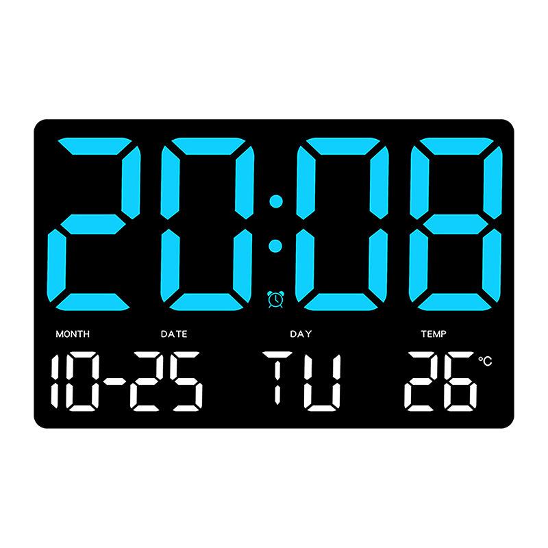 Multifunctional Large Screen Clock: Wall & Tabletop Use, Simple Style for Living Room with Alarm 0717