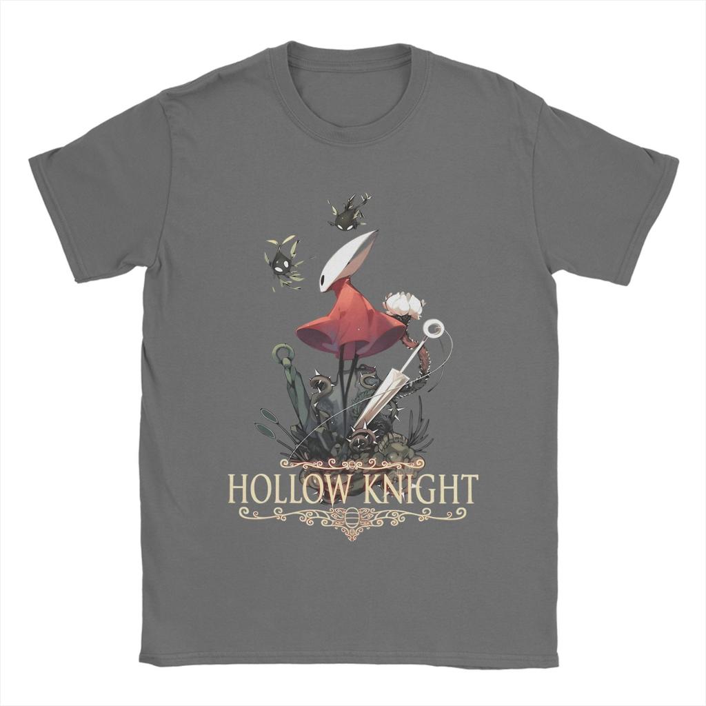Men T-Shirts Game Hollow Knight Silksong Amazing Pure Cotton Tee Shirt Short Sleeve T Shirt Round Collar Clothes Plus Size