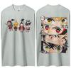 Hot Sale Demon Slayer Japanese Hot-blooded Anime Classic Loose Casual Oversized Short-sleeved Comfortable Soft Cotton Summer New Tee Oversized Top