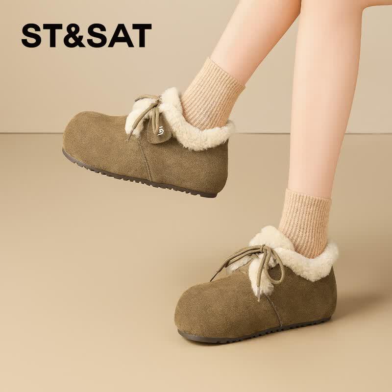 Women s Fleece-Lined Platform Slip-On Clogs 39 хаки