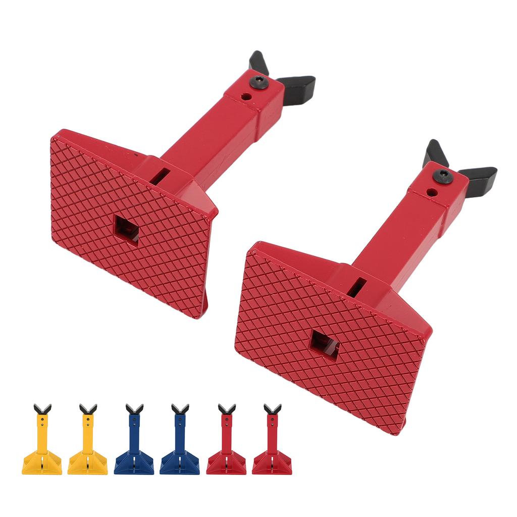 1 Pair RC Car Jack Stand Metal Height Adjustable RC Jack Toy Stands for 1/18 1/10 1/8 1/7 RC Crawler