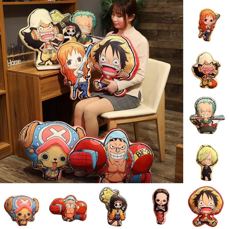 Creative One Piece Plush Pillow Cartoon Luffy Zoro Chopper Cushion Kids Festival Gift Characters)