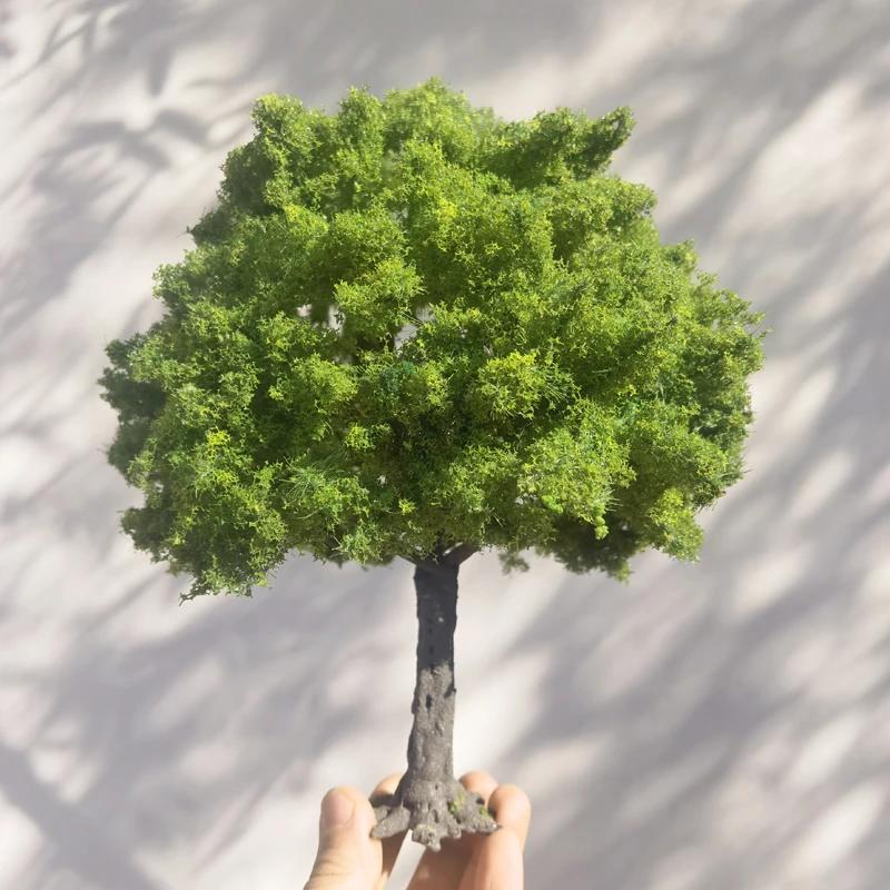 23cm Boutique Model Tree Wire Trunk Green Tree Model Train Railway Platform Layout Material Mountain Sand Table Scene Decoration
