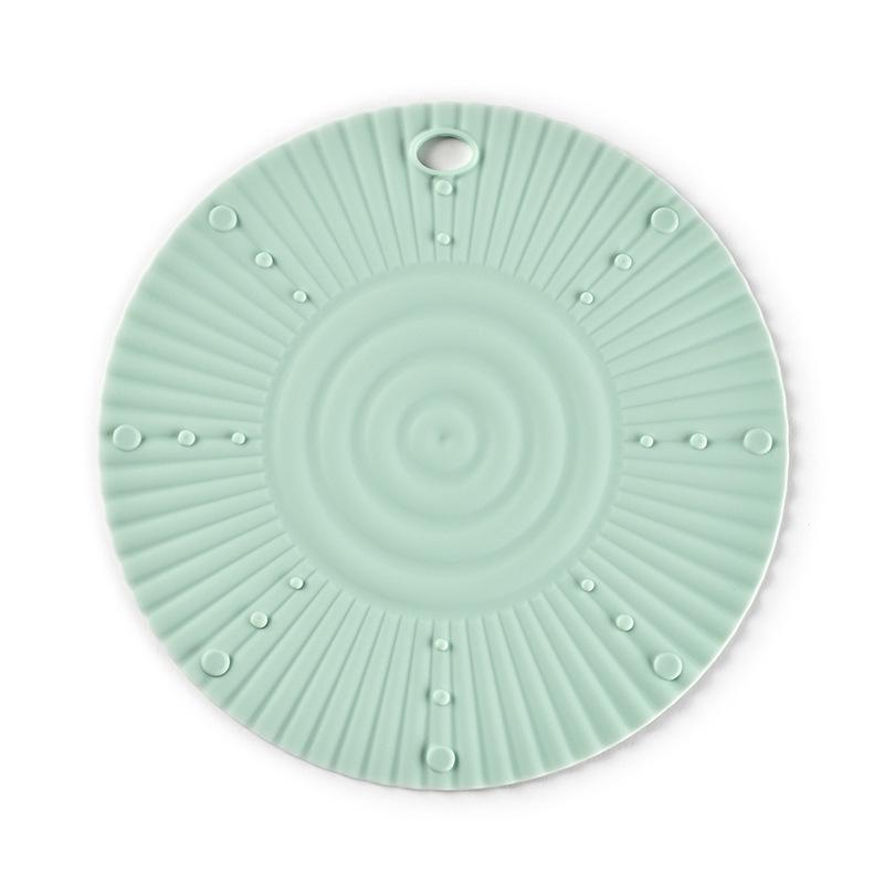 Silicone Heat-Resistant Pot Mat - Round Anti-scald Placemat Coaster for Kitchen